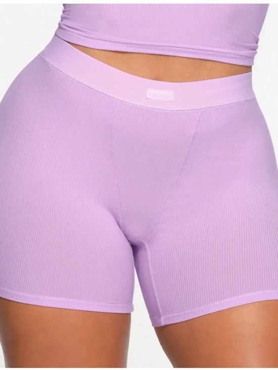 SKIMS Other - SKIMS Light Lavender Women’s Ribbed Stretch Shorts